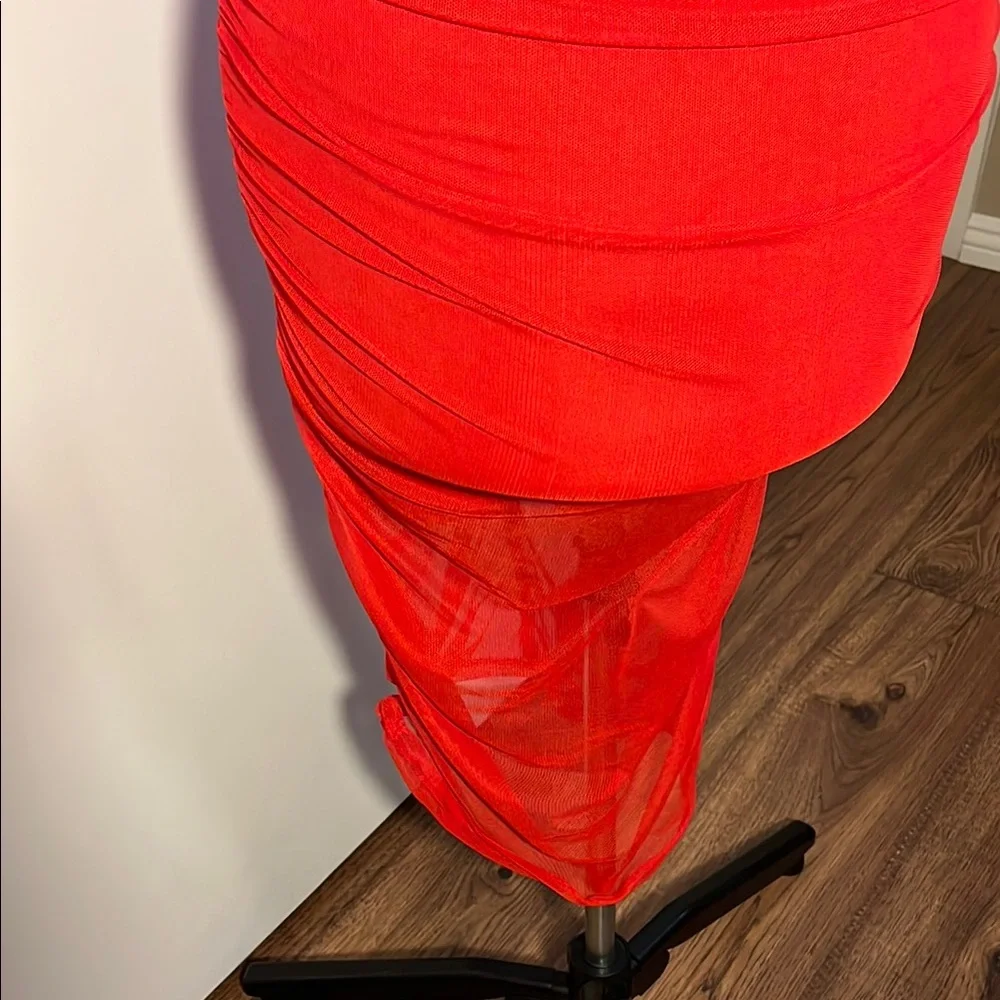 ❤️❤️❤️ Wild Fable Red Ruched Bodycon Dress - Picture 4 of 9
